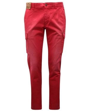 Mason's Slim-Fit Trousers - Red