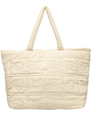 Nanushka Tassen ,Katoen Symbol Quilted Tote - Naturel