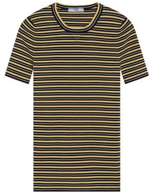 Prada Truien & Vesten ,Veelkleurig ,Katoen Maglia - Groen