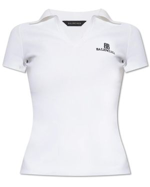 Balenciaga Polo Shirts - Blanco