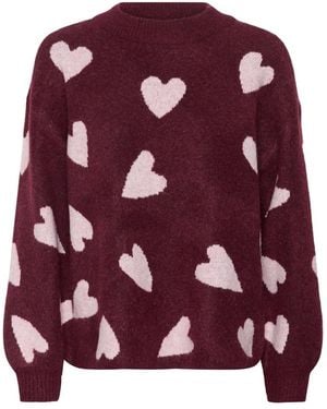 Kaffe Round-Neck Knitwear - Morado