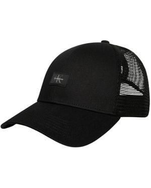 Calvin Klein Monologo Woven Patch Trucker - Schwarz
