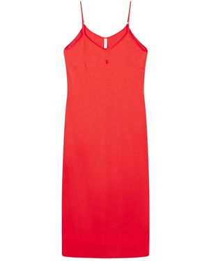 10Days Bio-Baumwollkleid Mit Verstellbaren Trägern - Rot