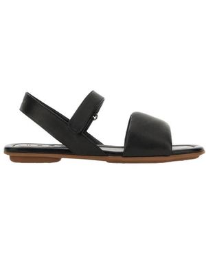 Hogan Flat Sandals - Negro