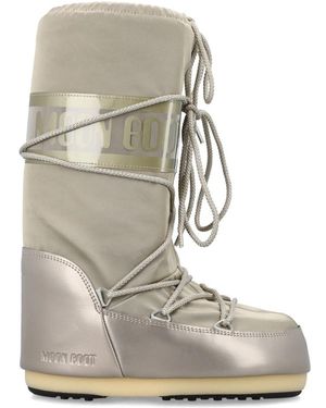 Moon Boot Platin geschlossene stiefel klassischer ikonenstil - Grau