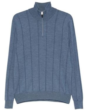 Canali Turtlenecks - Azul