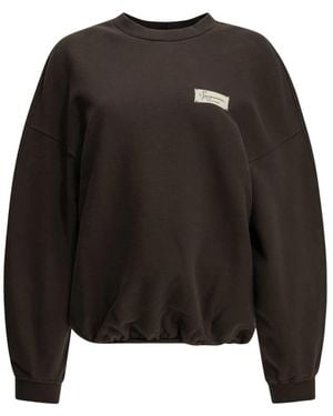Jacquemus Hoodies & Sweatvesten ,Bruin ,Katoen Le Sweatshirt Montaigne - Zwart