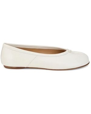Maison Margiela Schoenen ,Wit ,Leer Tabi New Ballerina