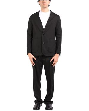 Hevò Single Breasted Suits - Black