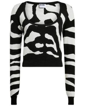 Moschino Round-Neck Knitwear - Negro