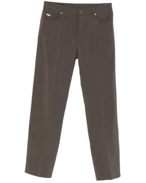 Emporio Armani Broeken ,Bruin ,Straight Broeken - Grijs