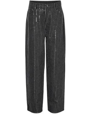 ROTATE BIRGER CHRISTENSEN Wide Trousers - Black