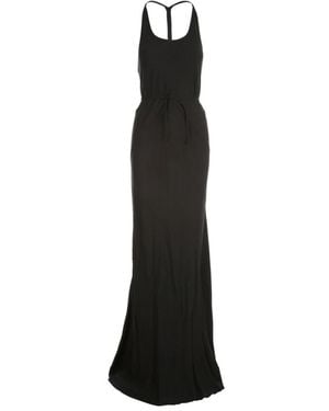 Ann Demeulemeester Sofia Langes Ärmelloses Kleid - Schwarz