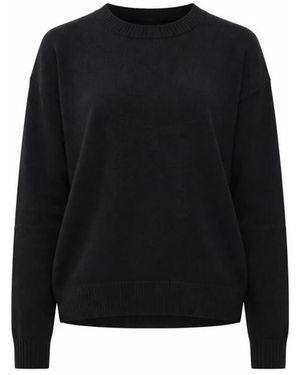 Aragona Round-Neck Knitwear - Negro