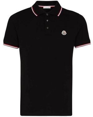 Moncler Polo Shirts - Black
