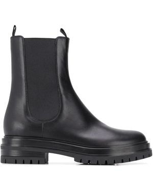 Gianvito Rossi Chester Chelsea Laarzen - Zwart