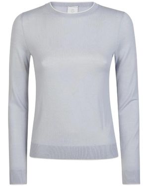 Eleventy Maglia Slim Girocollo - Blauw