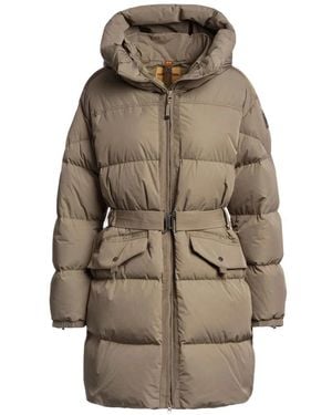 Parajumpers Jassen ,Leer Rosehall Long Jacket - Naturel