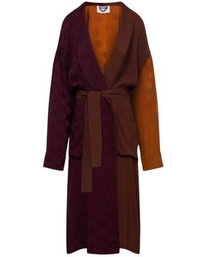 Moschino Leichte Oberbekleidung Aus Seidenmischung - Rot