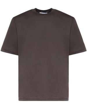Stone Island Tops ,Grijs ,Ss T-Shirt - Bruin