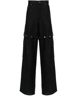 Off-White c/o Virgil Abloh Wide Trousers - Black