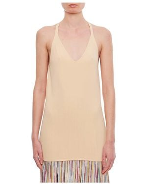 Quira Sleeveless Tops - Natural