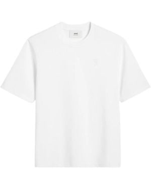 Ami Paris Boxy Tee Shirt - Weiß