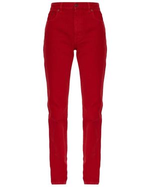Chloé Jeans ,Rood ,Denim Tapered Leg Jeans
