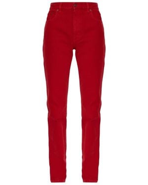 Chloé Jeans ,Rood ,Denim Tapered Leg Jeans