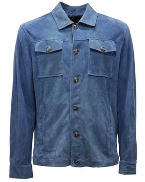 Barba Napoli Light Jackets - Blue