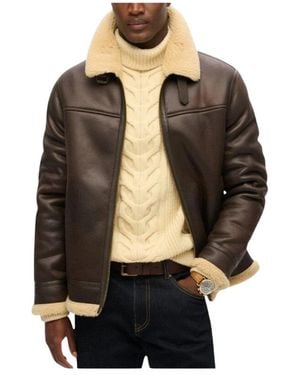 Superdry Faux Fur & Shearling Jackets - Negro