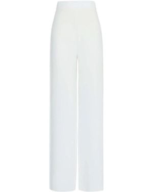Max Mara Broeken ,Wit ,Uitlopende Broek