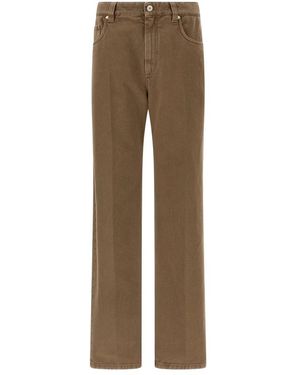 Brunello Cucinelli Straight Jeans - Brown