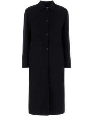 Jil Sander 91 Db Einreiher Mantel - Schwarz