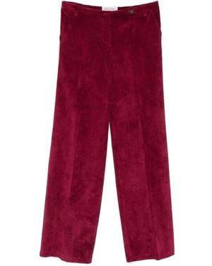 Ermanno Scervino Straight Trousers - Rojo