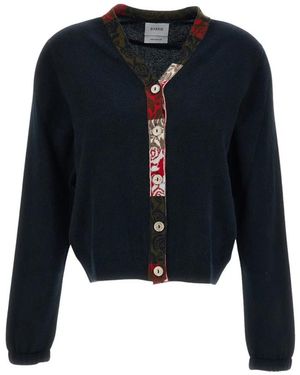 Barrie Truien & Vesten ,Zwart ,Kasjmier V-Hals Kasjmier Vest - Blauw