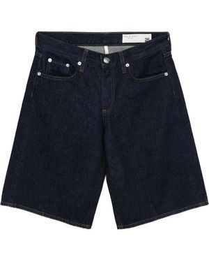 Rag & Bone Korte Broeken ,Blauw ,Katoen Ariel Short