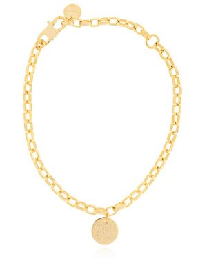 DSquared² Accessoires ,Geel ,Armband Met Ronde Hanger - Metallic