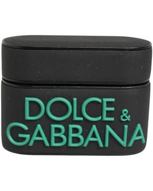 Dolce & Gabbana Airpods-Hülle Mit Gummi-Logo-Prägung - Grün