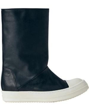 Rick Owens High Boots - Bleu