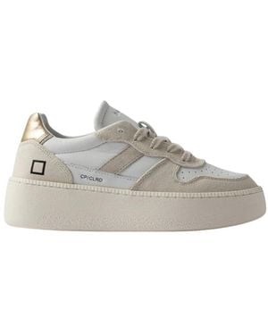 Date Schoenen ,Katoen Platform Sneakers - Grijs