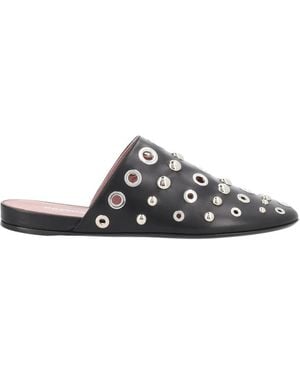 Premiata Mule Mit Ösen - Schwarz
