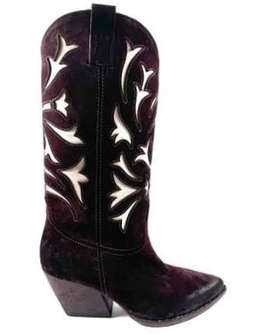 Elena Iachi Shoes > boots > cowboy boots - Noir