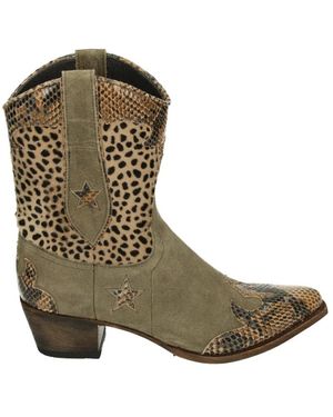 Sendra Schoenen ,Veelkleurig ,Leer 13538 Lia-Alza - Groen