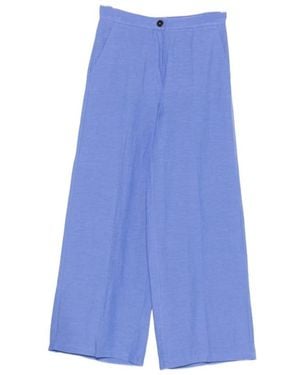 Marella Broeken ,Blauw ,Wide Broeken