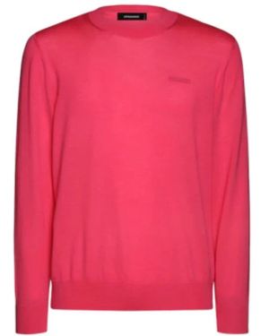 DSquared² Rundhals-Strickware - Pink