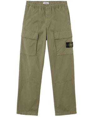 Stone Island Straight Trousers - Green