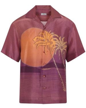 Etro Short Sleeve Shirts - Viola