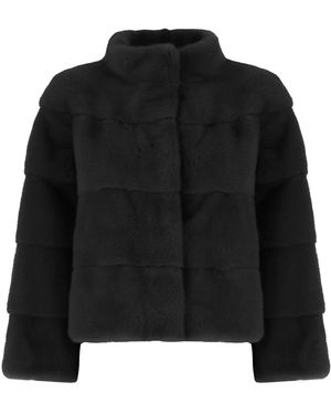 OLIVIA V. Faux Fur & Shearling Jackets - Nero