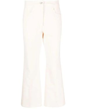 Jil Sander Cropped Trousers - Blanco